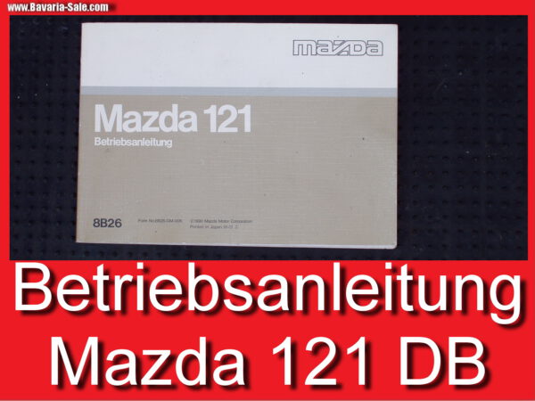 Bordbuch Bordmappe Mazda 121 DB 90 - 95 Owners Manual