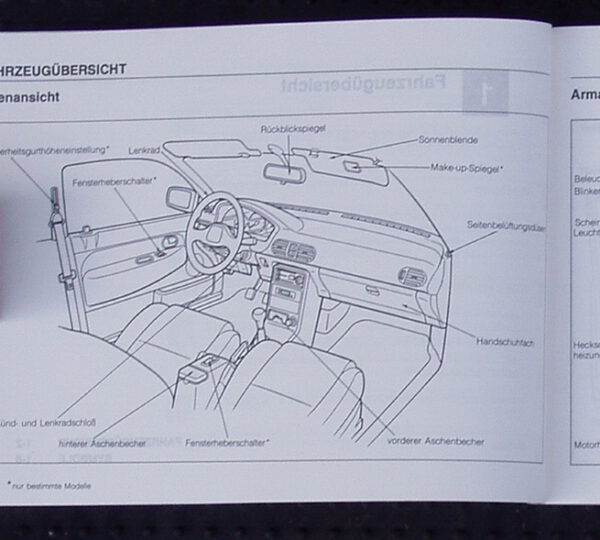 Bordbuch Bordmappe Mazda 121 DB 90 - 95 Owners Manual – Bild 6