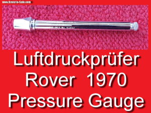 Luftdruckprüfer Rover 1970 England Pressure Gauge Luftprüfer