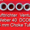Weber Doppelvergaser 40 DCOE Lufttrichter Venturi 28 mm BMW 1602