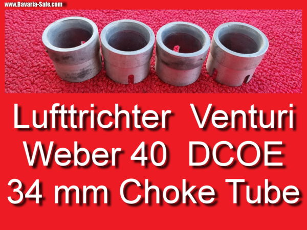 Weber Doppelvergaser 40 45 Lufttrichter Venturi 34 BMW 1602