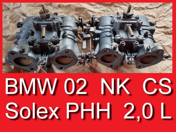 Solex Doppelvergaser PHH BMW 1600 Ti 1602 1802 2002 Ti no Weber
