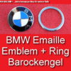 BMW Zeichen Barockengel hinten Kofferraumdeckel Emaille Emblem