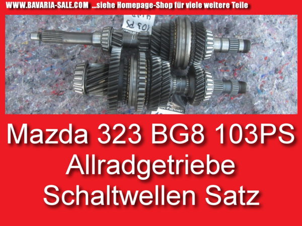 Getriebeteile Hauptwelle Vorgelege Mazda 323 BG8 4 WD 103 PS