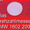 Glas Drehzahlmesser Kombiinstrument BMW 1602 1802 2002 E10