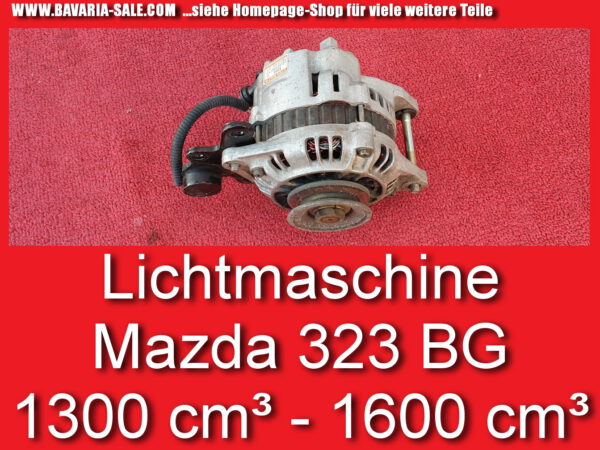 Mazda Originale Lichtmaschine 323 BG 1,3 1,6 1989-94 nur 90000km