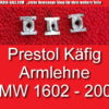 Prestol Käfig Blech Klammer BMW 1602 2002 Armlehne Blechmutter