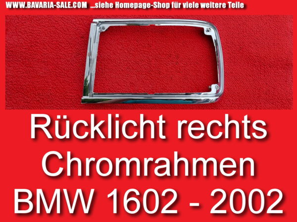 Rahmen Rücklicht rechts Rückleuchte BMW 1602 2002 E10 1974 63211356940