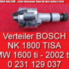 Verteiler Zündverteiler BMW E10 1800 ti TISA 2002 ti tii 0231129037