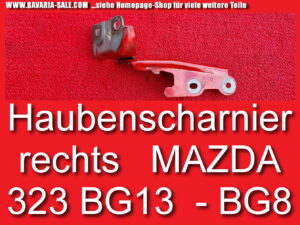 Scharnier RH Motorhaube Mazda 323 BG13 BG8 GTX GTR