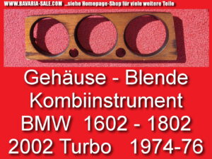 Blende Kombiinstrument BMW 1602 1802 2002 E10 ab 74 zum lackieren