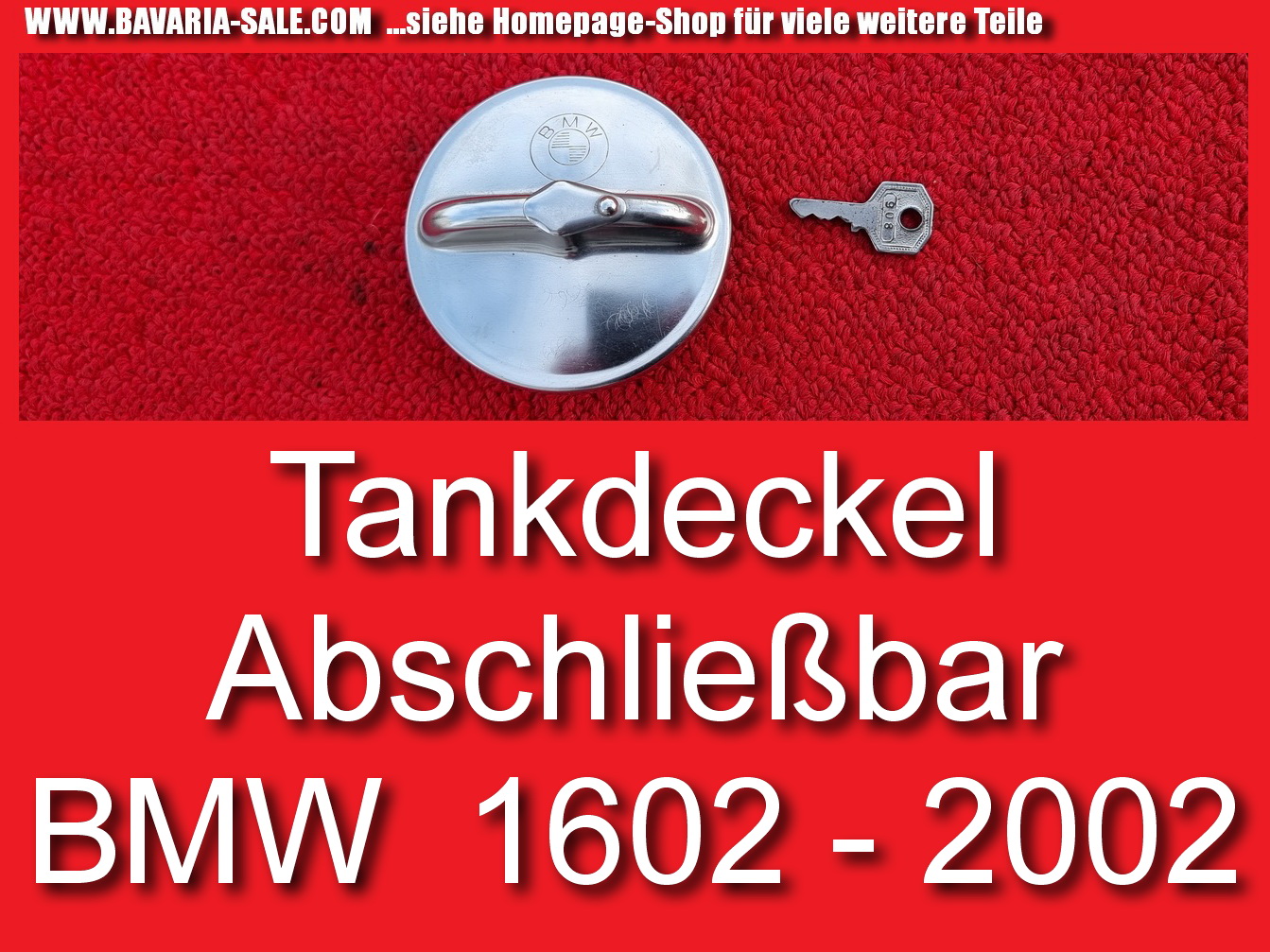 Tankdeckel Tankverschluss abschließbar BMW 1502 1602 1802 2002 E10 16111103603