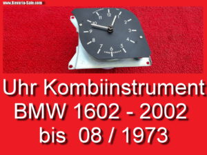 Uhr Zeituhr Kombiinstrument BMW 1602 1802 2002 E10 -73 62131353406