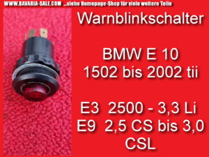 Warnblinkschalter BMW 1602 2002 tii Schalter Warnblinker E10 61311353428