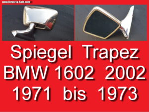 Trapez Rückspiegel BMW 1600 1602 2002 E10 Außenspiegel Spiegel